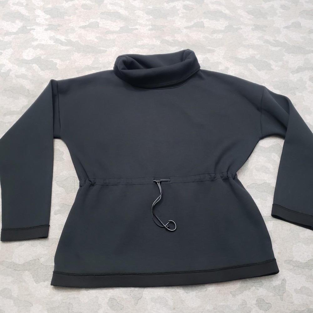 Nike Sweatshirt Womens Small Black Pullover Dri-Fit Therma Flex Training Cowl